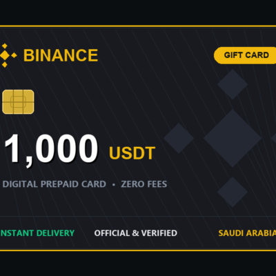 بطاقة بينانس 1000 دولار رقمية 1000 usdt binance gift card