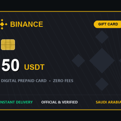 بطاقة بينانس 50 دولار رقمية 50 usdt binance gift card