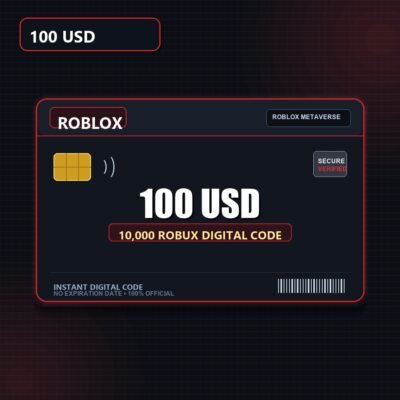 roblox card 100usd