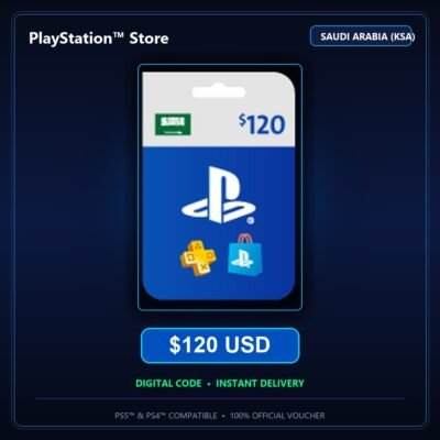 بطاقة بلايستيشن ستور سعودي 120 دولار