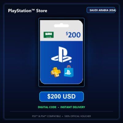 بطاقة بلايستيشن ستور سعودي 200 دولار